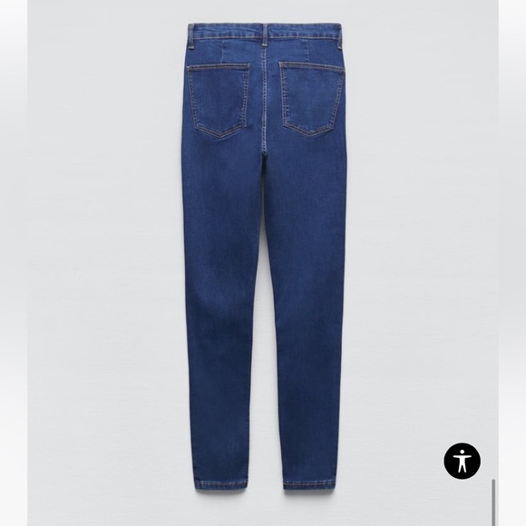 Zara Trafaluc Denim Collection Dark Blue Skinny Jeans - Picture 6 of 12